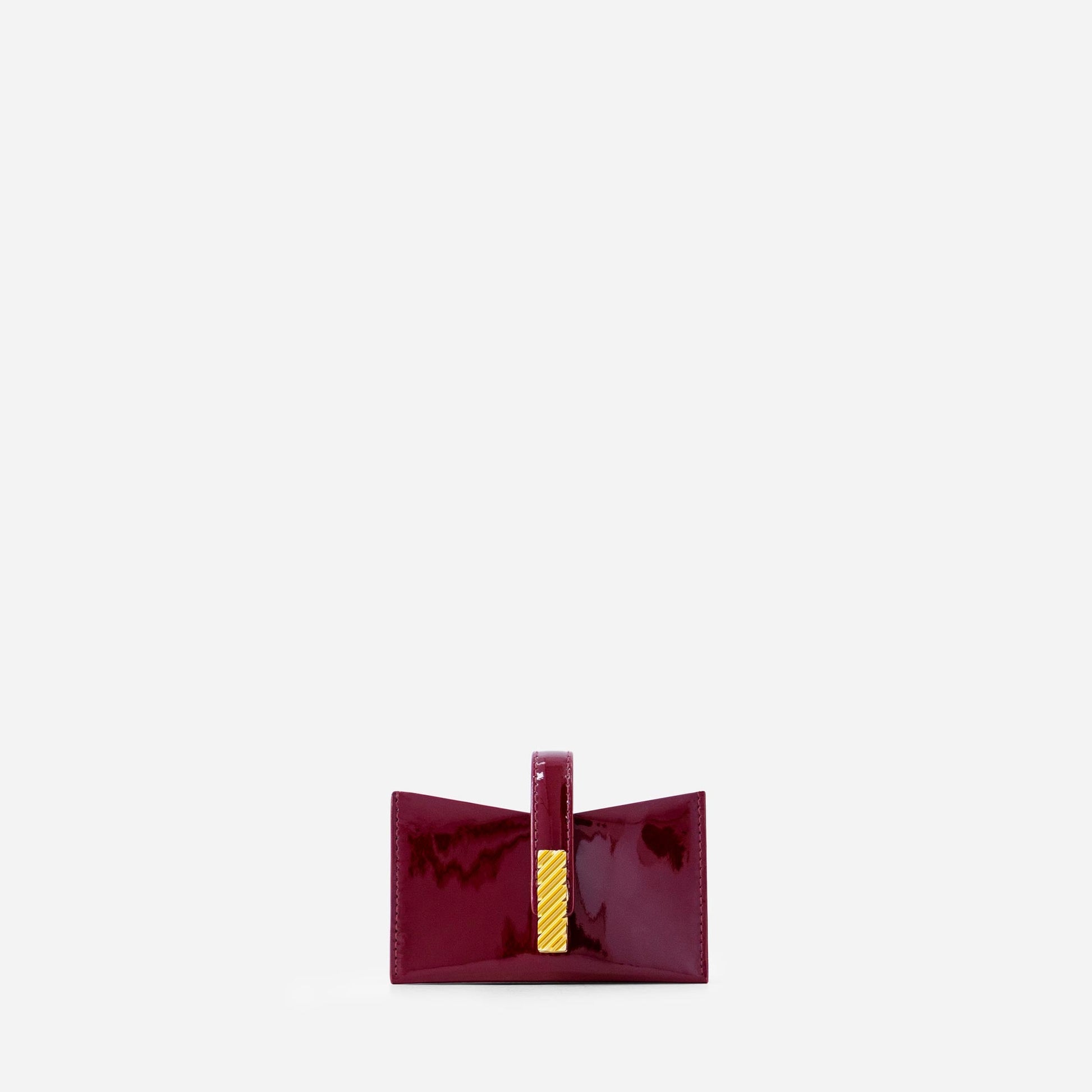 Isla Cardholder - Patent Bordeaux