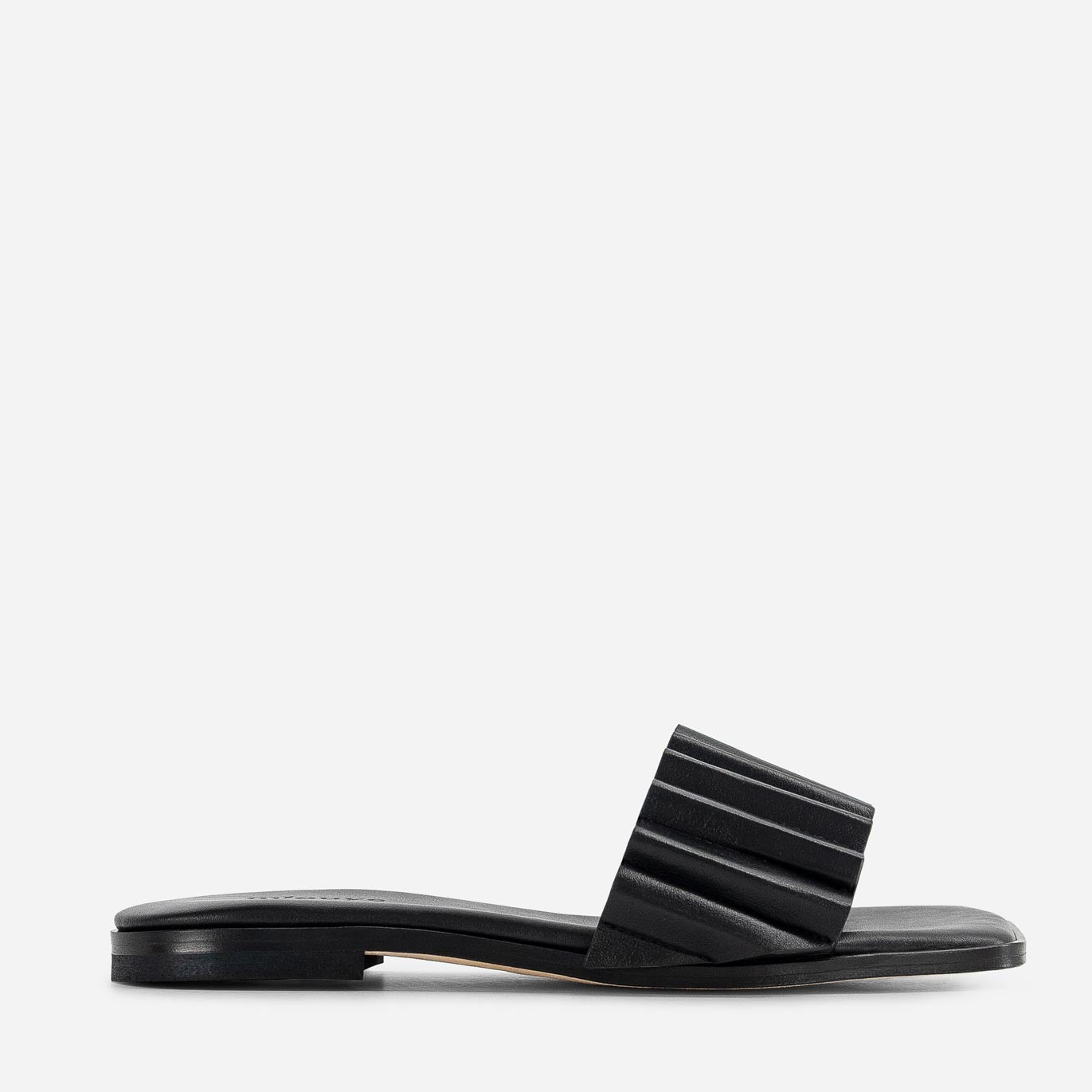 Louise Slide Sandal - Black