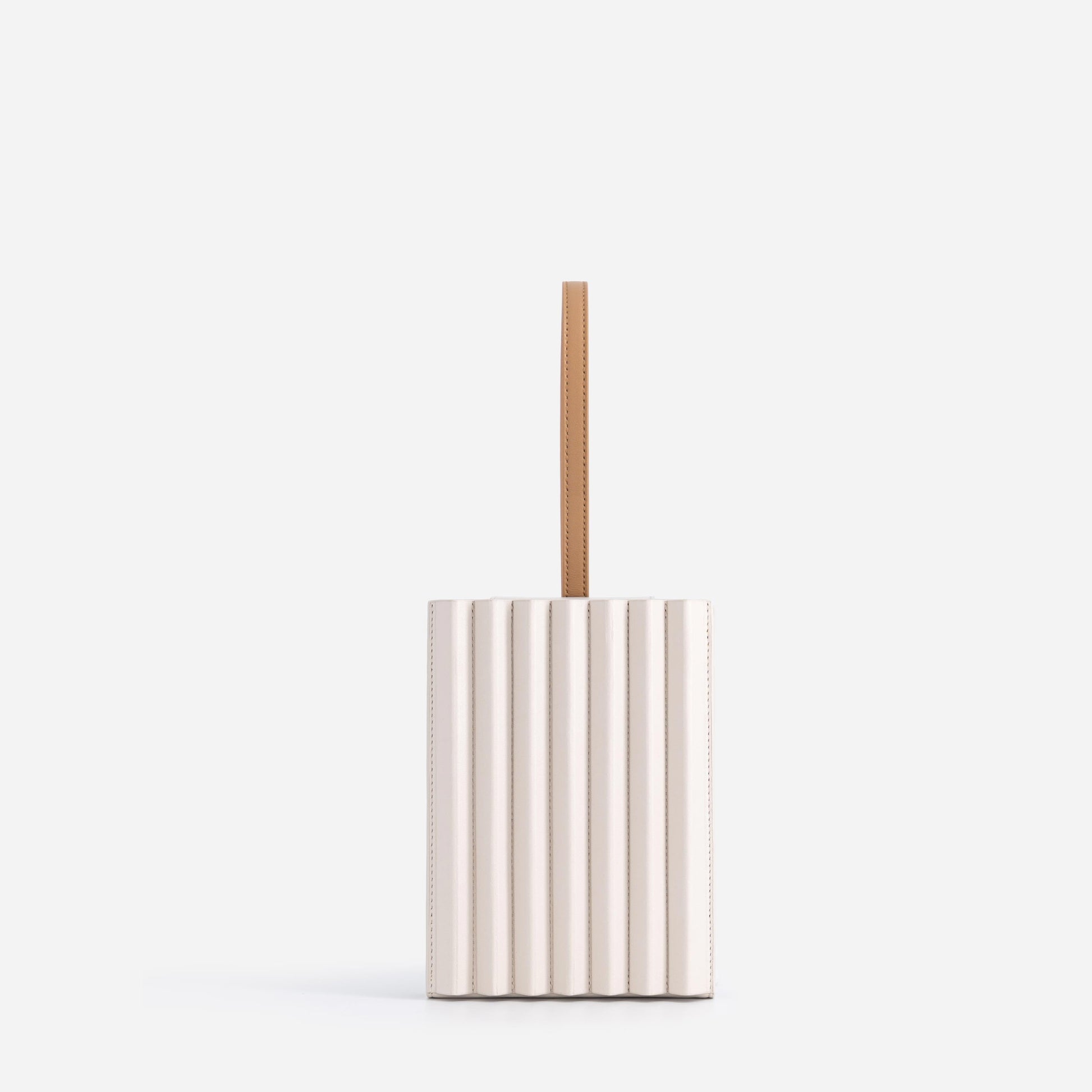 Pleated Tool Bag - Off White