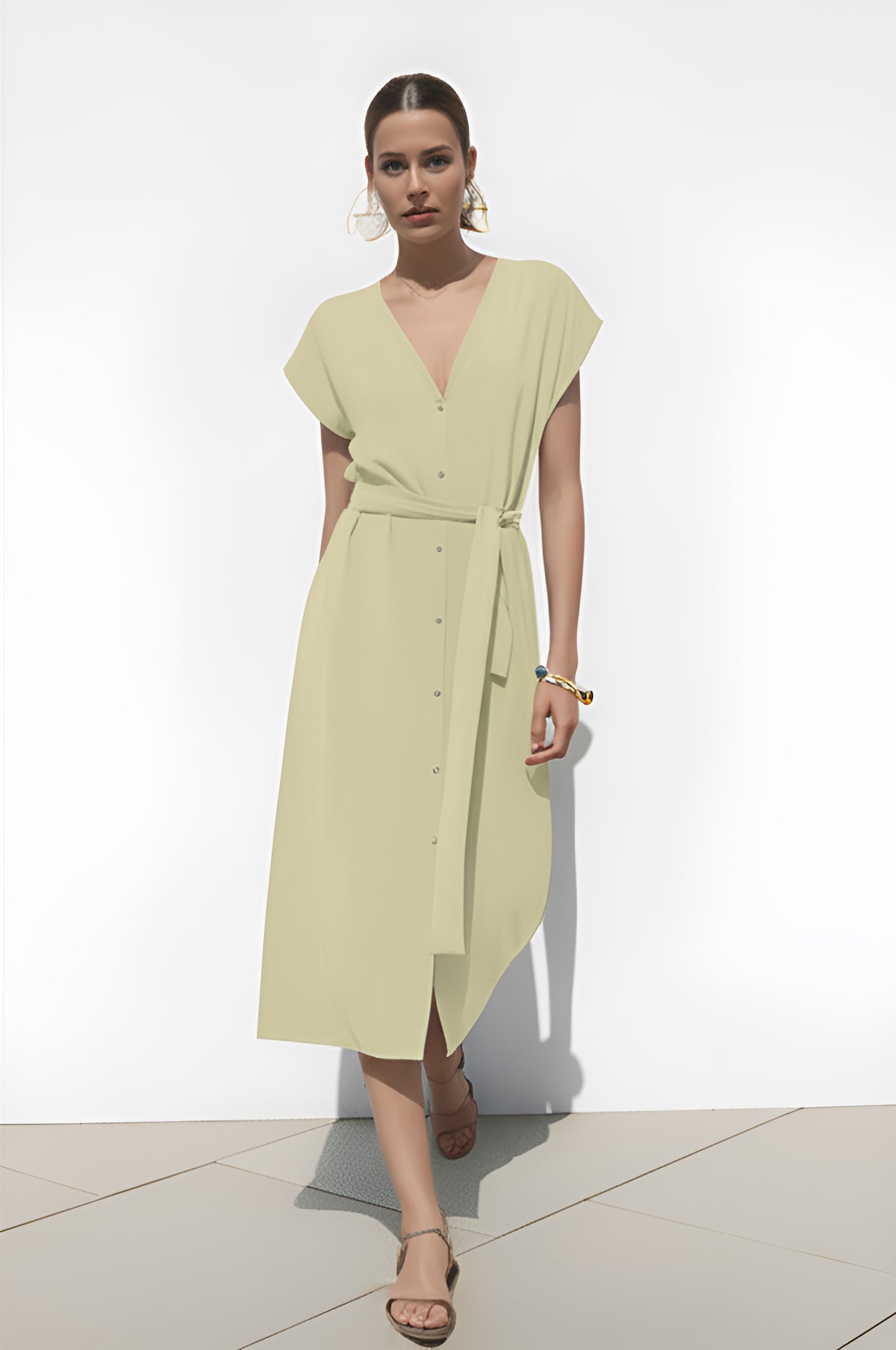 Belted Midi Dress