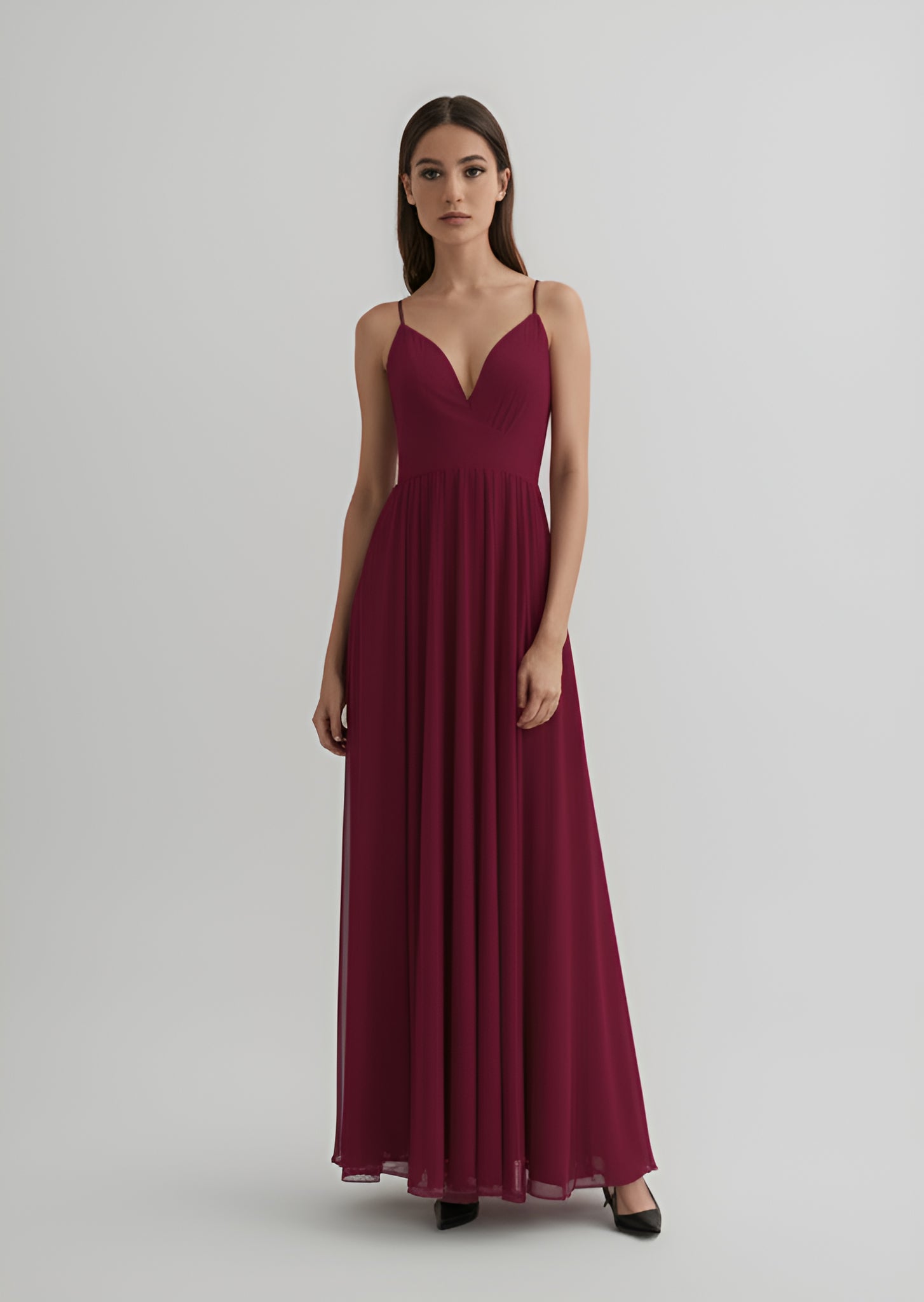 Elegant Sleeveless Floor-Length Gown
