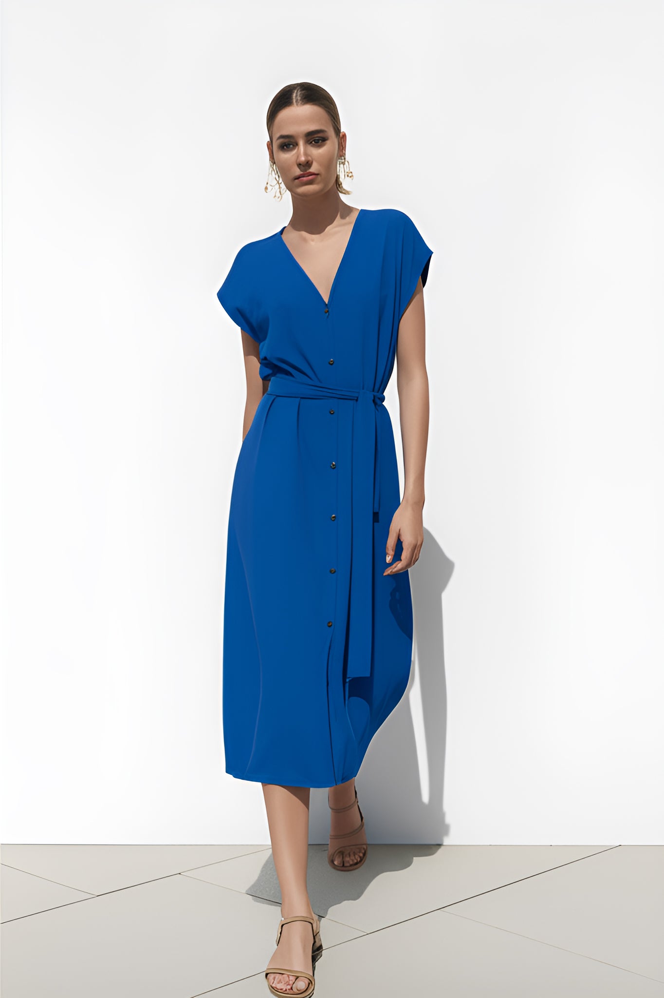 Belted Midi Dress