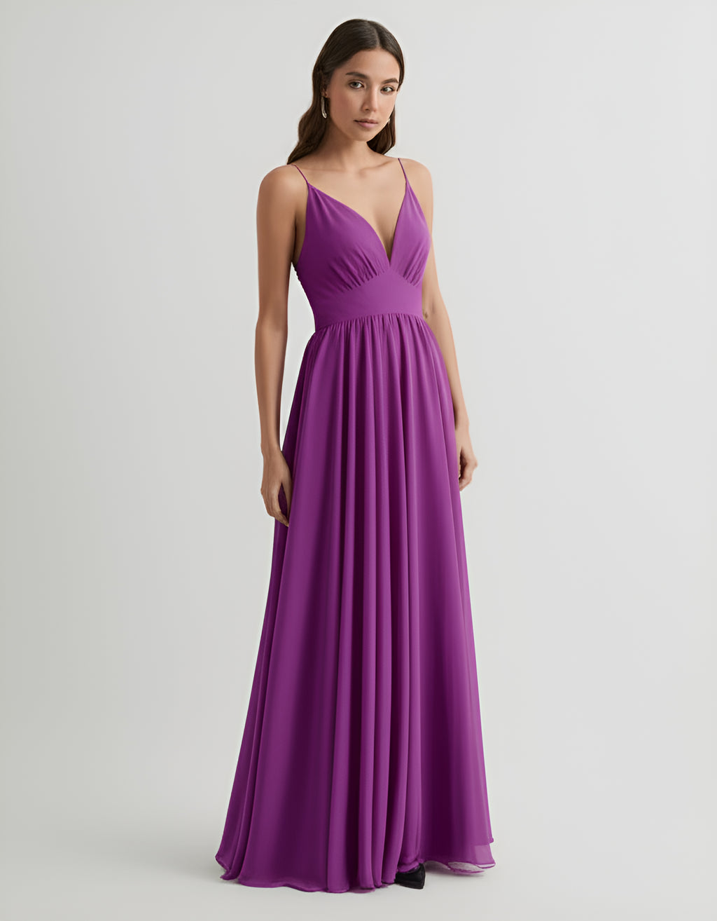 Elegant Sleeveless Floor-Length Gown