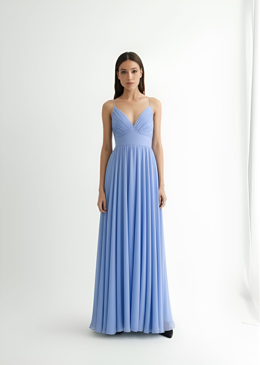 Elegant Sleeveless Floor-Length Gown
