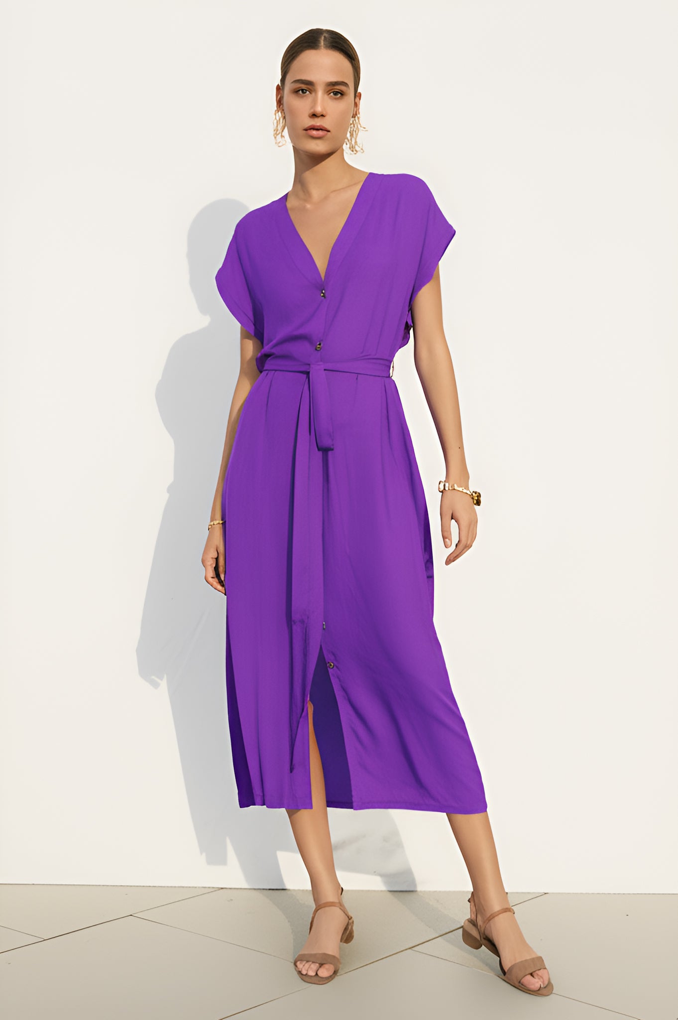 Belted Midi Dress