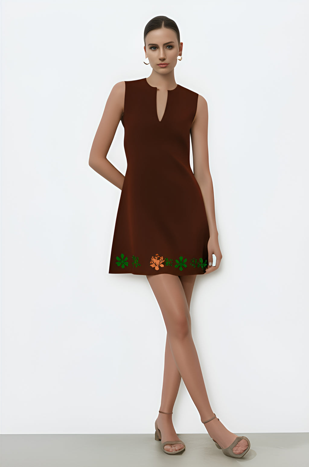 Elegant Sleeveless Mini Dress